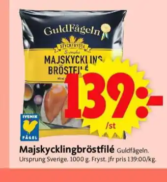 ICA Supermarket Guldfågeln kycklingbröstfilé erbjuda