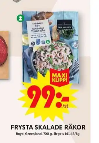 ICA Maxi Royal greenland räkor erbjuda