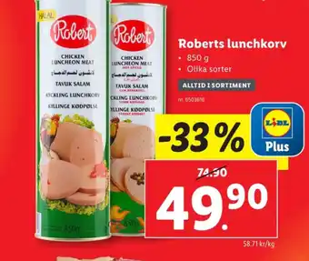 Lidl Robert kycklingkorv erbjuda