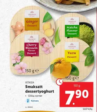 Lidl Vitasia yoghurt erbjuda