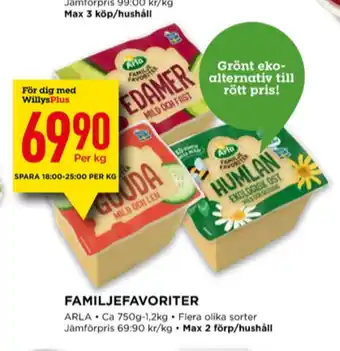 Willys Arla humlan erbjuda