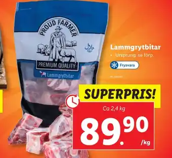 Lidl Qibbla halal lammgrytbitar erbjuda