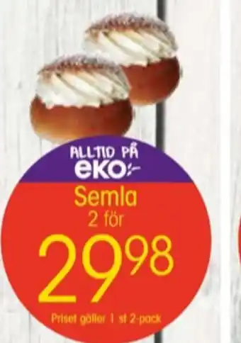 EKO Eko butiksbakat kaffebröd erbjuda
