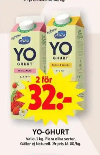 ICA Maxi Valio yoghurt erbjuda
