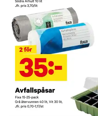 City Gross Avfallspåsar erbjuda