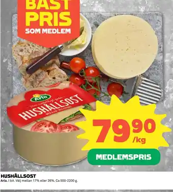 Coop HUSHÅLLSOST Arla erbjuda