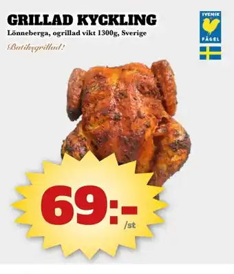 Bonum Matmarknad GRILLAD KYCKLING erbjuda