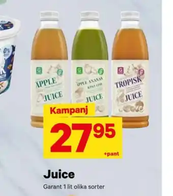 City Gross Garant juice erbjuda