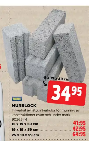 Jem&Fix MURBLOCK erbjuda