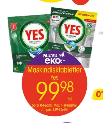 EKO Maskindisktabletter erbjuda