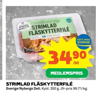 Coop Daglivs STRIMLAD FLÄSKYTTERFILÉ erbjuda