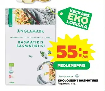 Coop Daglivs EKOLOGISKT BASMATIRIS erbjuda