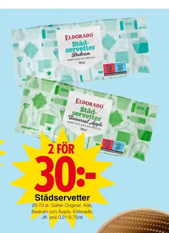 Matöppet Städservetter erbjuda