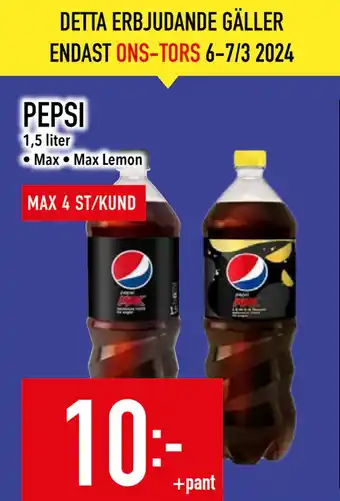 Matdax PEPSI erbjuda