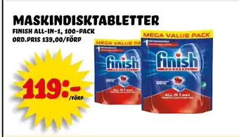 Nelins maskindisktabletter erbjuda