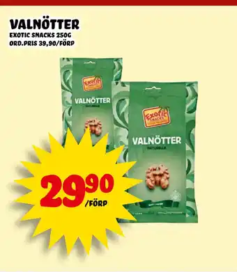 Nelins valnötter erbjuda
