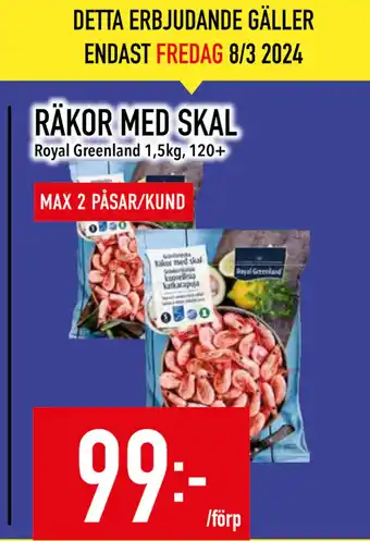 Matdax RÄKOR MED SKAL erbjuda
