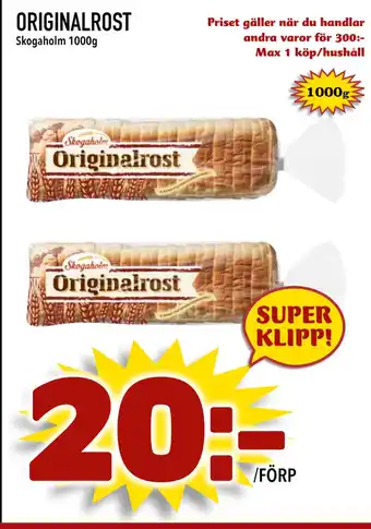 Nya Pulsen ORIGINALROST erbjuda