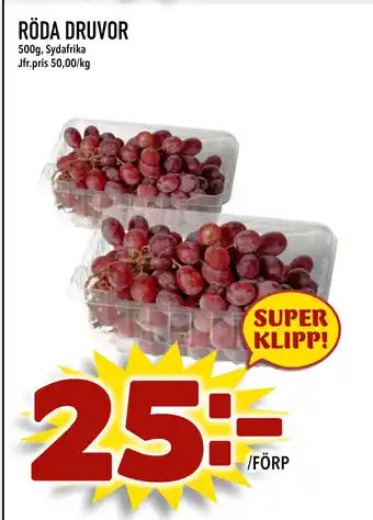 Nya Pulsen RÖDA DRUVOR erbjuda