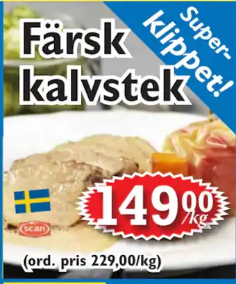 T-jarlen Färsk kalvstek erbjuda