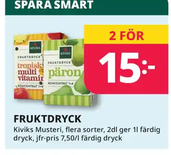 Tempo FRUKTDRYCK erbjuda