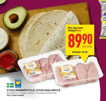 KYCKLINGBRÖSTFILÉ, KYCKLINGLÅRFILÉ