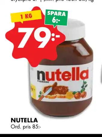 ÖoB NUTELLA erbjuda