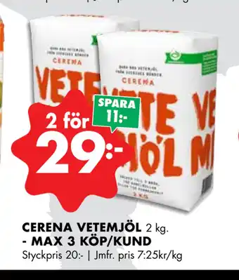 ÖoB CERENA VETEMJÖL erbjuda