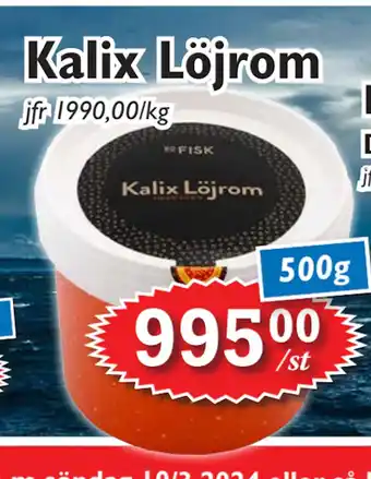 T-jarlen Kalix Löjrom erbjuda