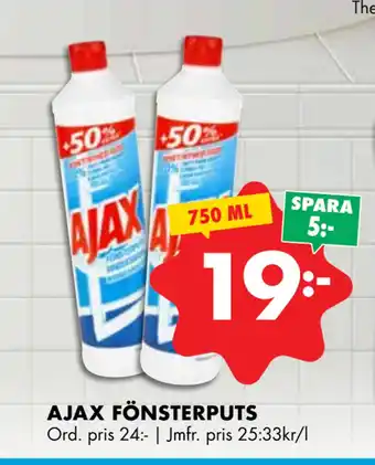 ÖoB AJAX FÖNSTERPUTS erbjuda