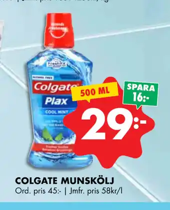 ÖoB COLGATE MUNSKÖLJ erbjuda