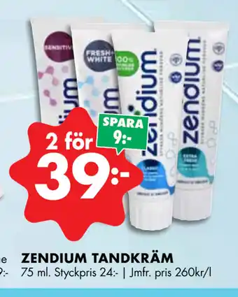 ÖoB ZENDIUM TANDKRÄM erbjuda