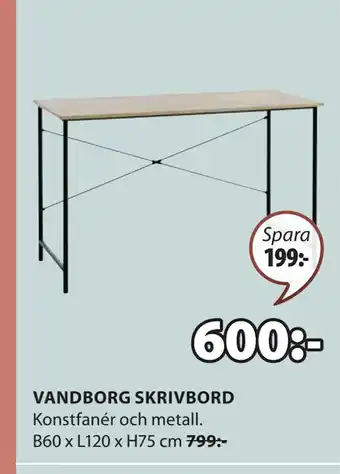 JYSK VANDBORG SKRIVBORD erbjuda