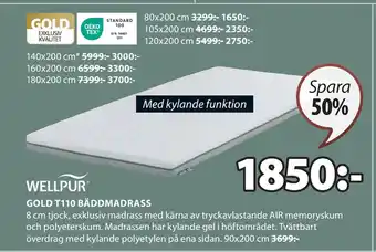 JYSK GOLD T110 BÄDDMADRASS erbjuda