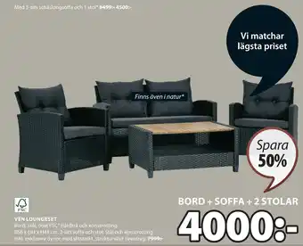 JYSK VEN LOUNGESET erbjuda