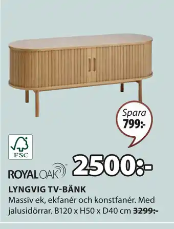 JYSK LYNGVIG TV-BÄNK erbjuda
