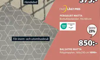 JYSK BALSATRE MATTA erbjuda