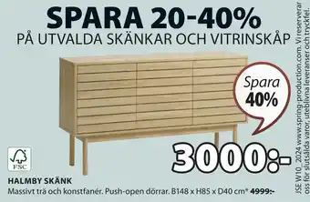 JYSK HALMBY SKÄNK erbjuda