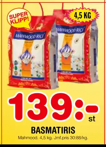 Nya Pulsen BASMATIRIS erbjuda