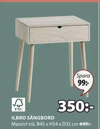 JYSK ILBRO SÄNGBORD erbjuda