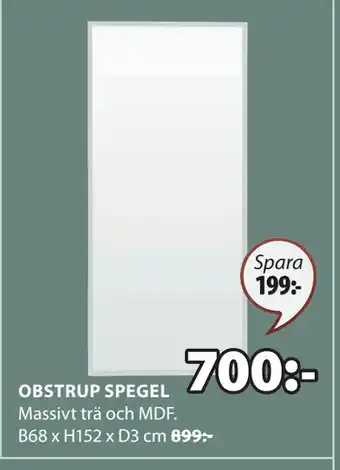 JYSK OBSTRUP SPEGEL erbjuda