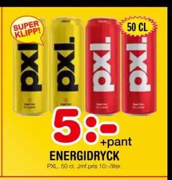 Nya Pulsen ENERGIDRYCK erbjuda