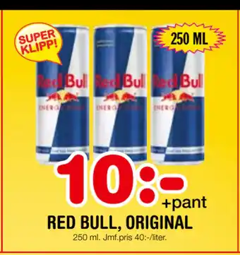 Nya Pulsen RED BULL, ORIGINAL erbjuda