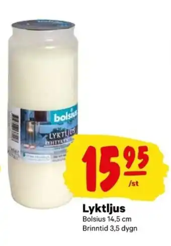 City Gross Bolsius Lyktljus 14,5cm erbjuda