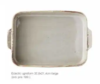 City Gross Eclectic ugnsform 32,8x21,4cm beige erbjuda