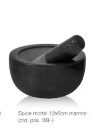 Spice mortel 12x6cm marmor