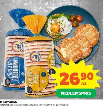 Coop Daglivs MJUKT BRÖD erbjuda