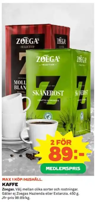 Coop Daglivs KAFFE erbjuda