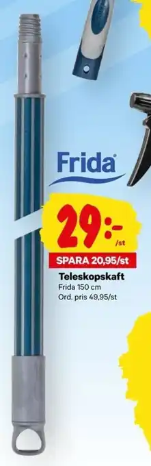 Frida Teleskopskaft 150cm