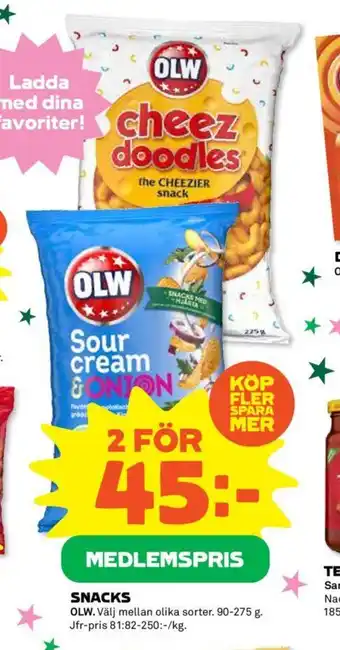 Coop Daglivs SNACKS erbjuda